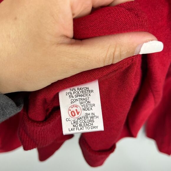 Gibson Petite Red Soft Turtleneck Sweater XS NWT - Picture 5 of 6